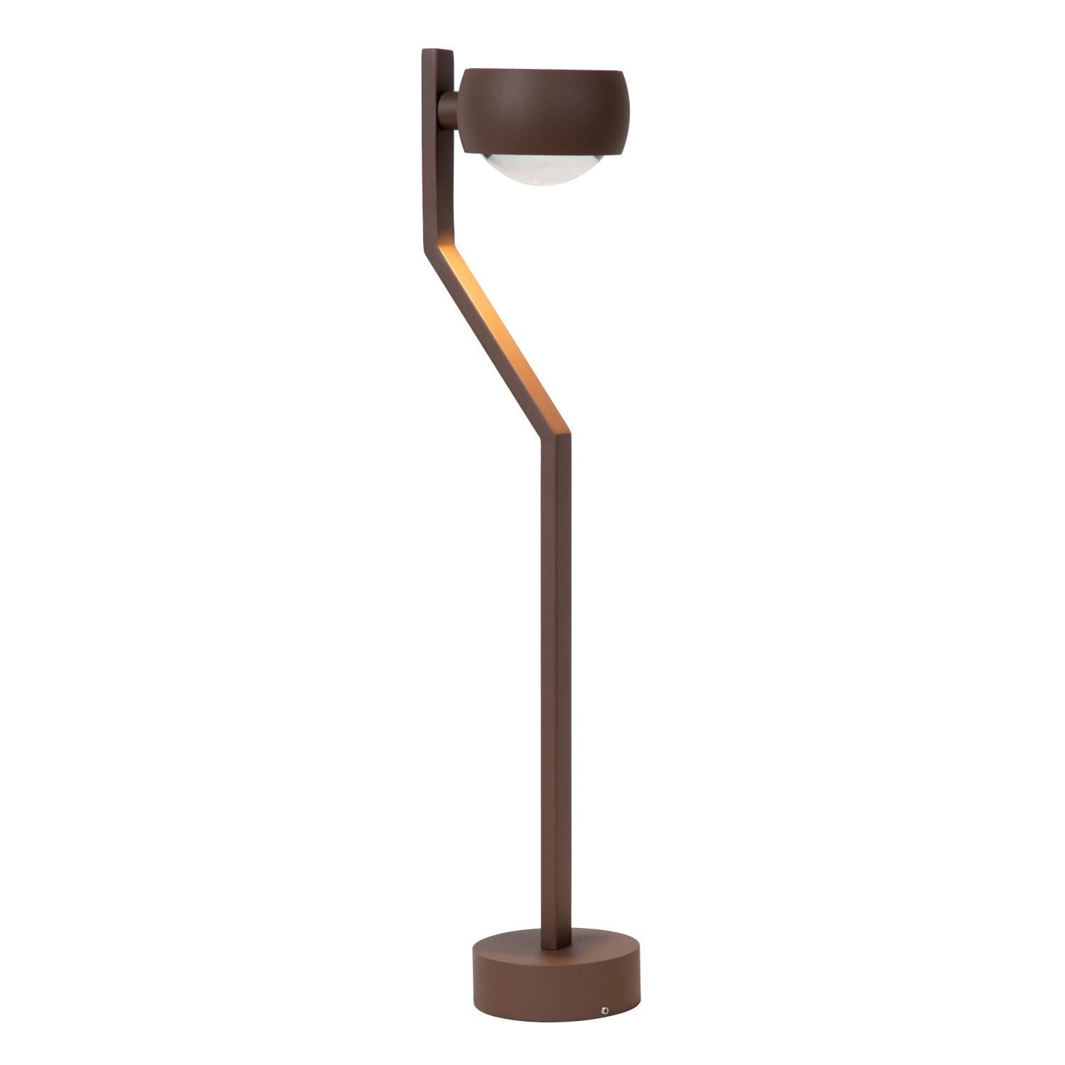 ESTAL - Sokkellamp - LED - 1x9W 2700K - IP54 - Roest bruin