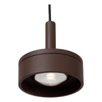 LENZ - Plafondspot Binnen/Buiten - Ø 11 cm - LED - 1x8W 2700K - IP54 - Roest bruin | Essential