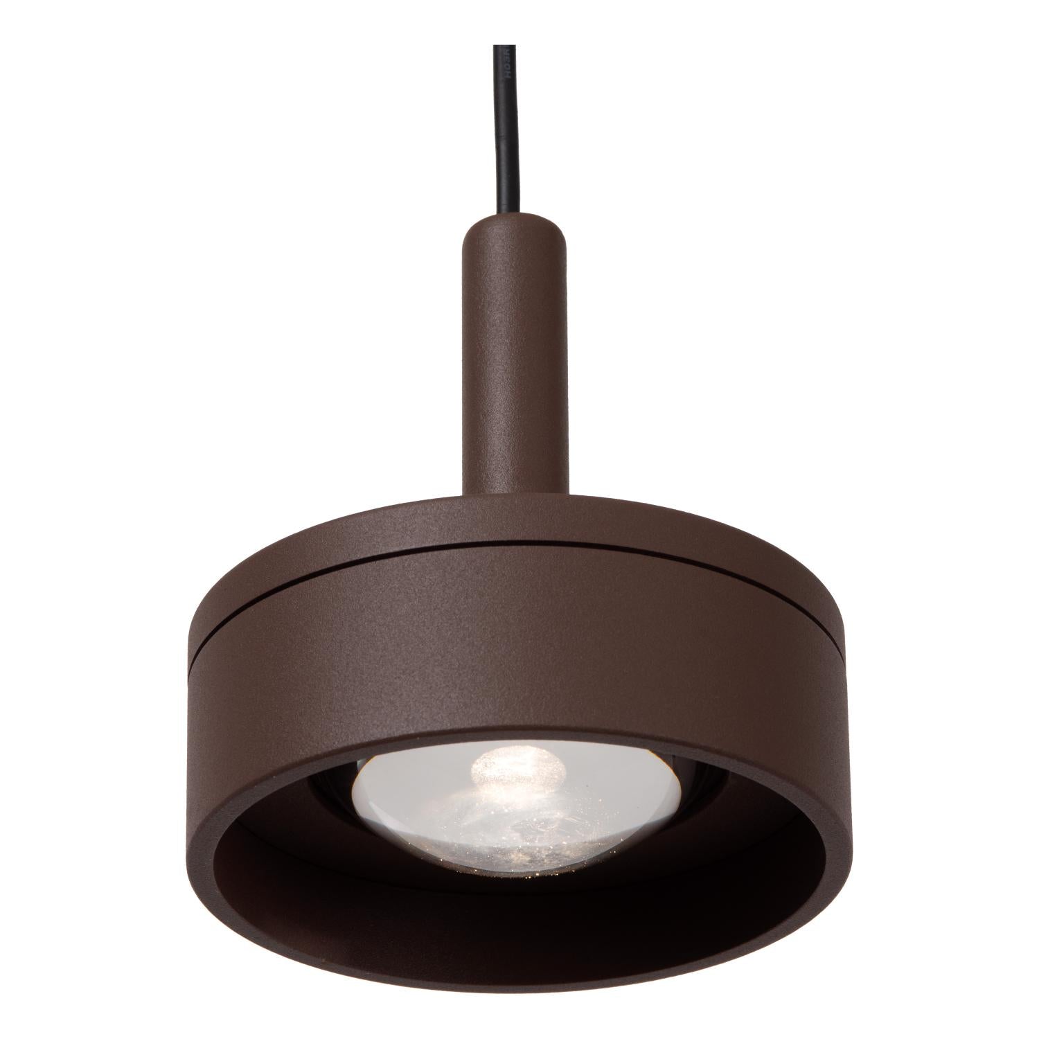 LENZ - Plafondspot Binnen/Buiten - Ø 11 cm - LED - 1x8W 2700K - IP54 - Roest bruin | Essential