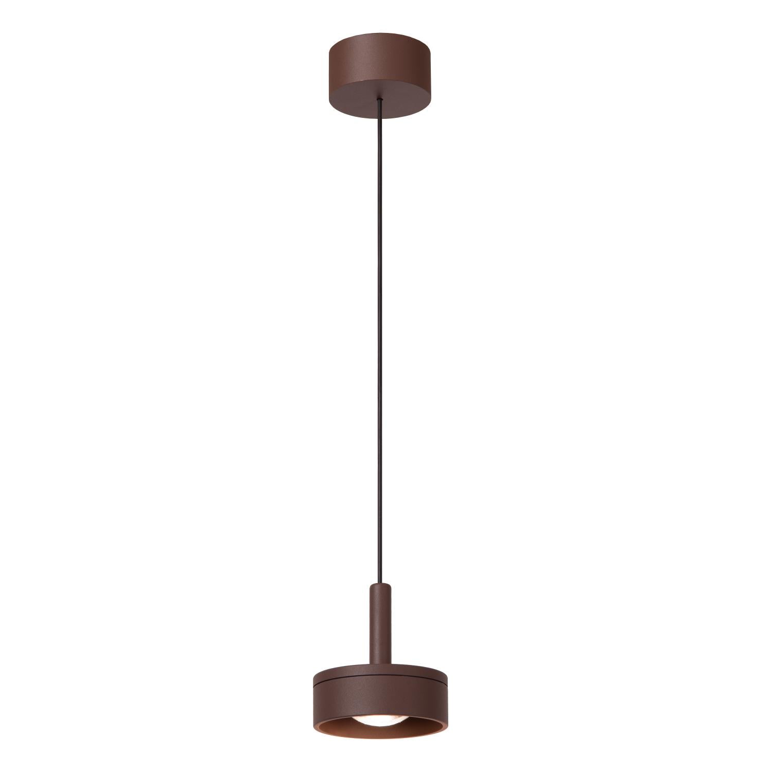 LENZ - Hanglamp Binnen/Buiten - Ø 11 cm - LED - 1x8W 2700K - IP54 - Roest bruin | Essential