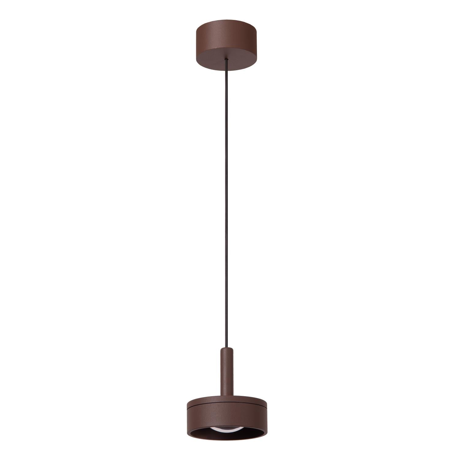 LENZ - Hanglamp Binnen/Buiten - Ø 11 cm - LED - 1x8W 2700K - IP54 - Roest bruin | Essential