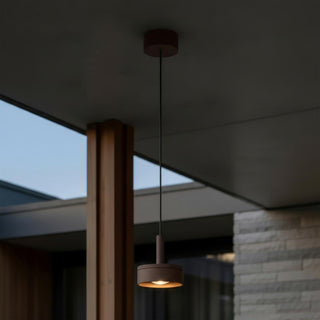 LENZ - Hanglamp Binnen/Buiten - Ø 11 cm - LED - 1x8W 2700K - IP54 - Roest bruin | Essential