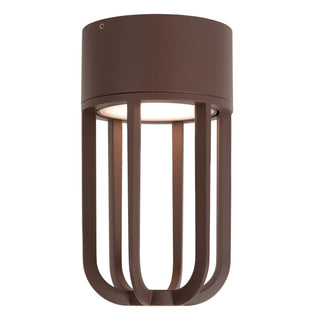 WELLS - Plafonnière Binnen/Buiten - Ø 10 cm - LED - 1x8W 2700K - IP54 - Roest bruin | Essential