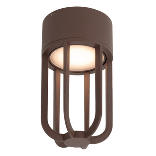 WELLS - Plafonnière Binnen/Buiten - Ø 10 cm - LED - 1x8W 2700K - IP54 - Roest bruin | Essential