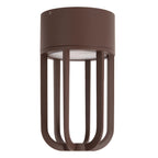 WELLS - Plafonnière Binnen/Buiten - Ø 10 cm - LED - 1x8W 2700K - IP54 - Roest bruin | Essential