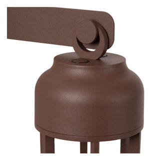 WELLS - Oplaadbare Wandlamp Binnen/Buiten - Accu/Batterij - Ø 10 cm - LED Dimb. - CCT - 1x5W 2700K/4000K - IP54 - Roest bruin | Essential