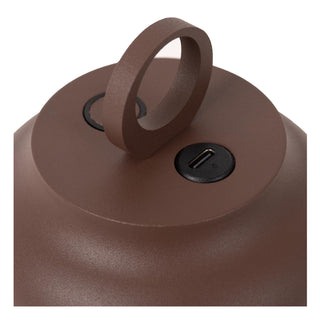 WELLS - Oplaadbare Wandlamp Binnen/Buiten - Accu/Batterij - Ø 10 cm - LED Dimb. - CCT - 1x5W 2700K/4000K - IP54 - Roest bruin | Essential