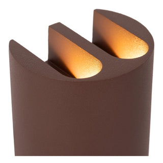 YORK - Wall spot / Wall light Indoor/Outdoor - LED - 4x1.2W 2700K - IP54 - Rust brown | Essential