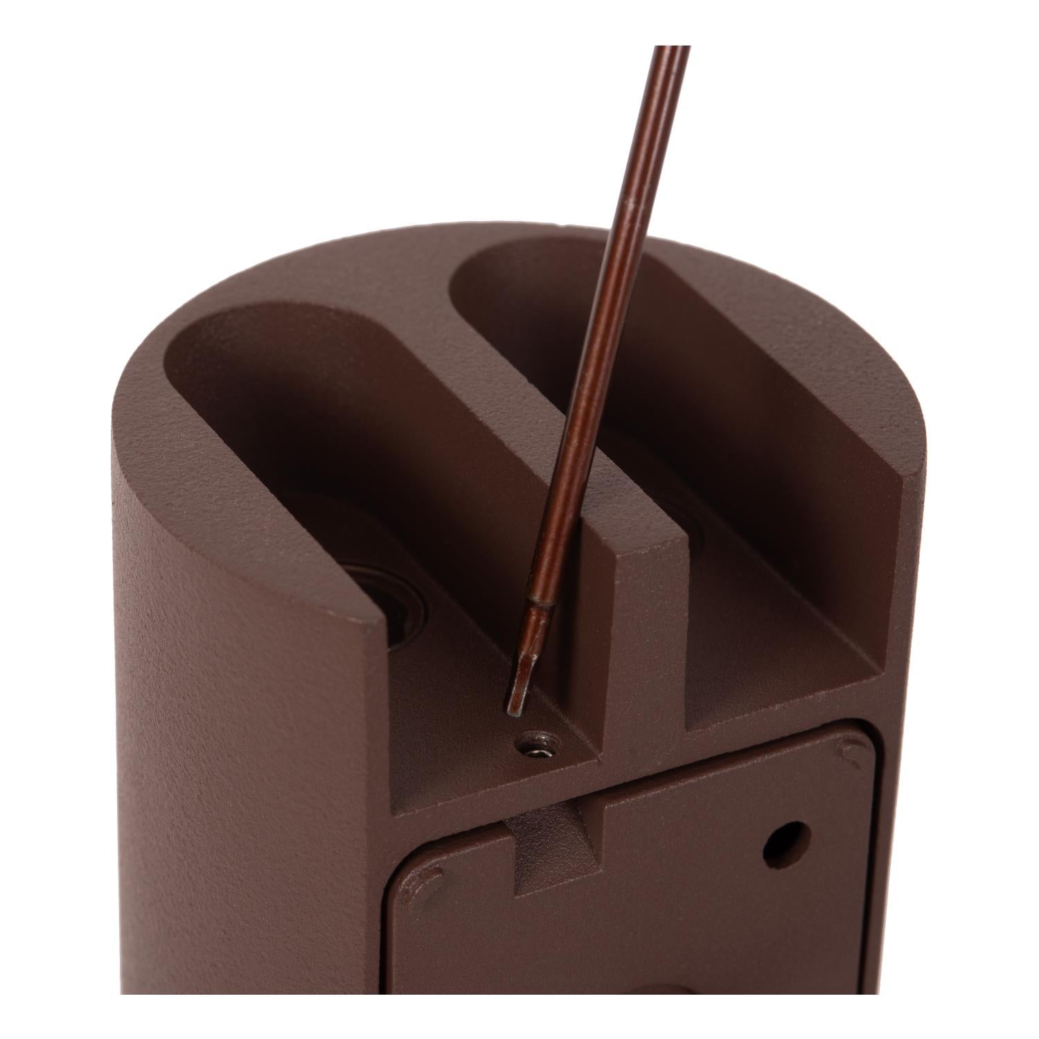 YORK - Wall spot / Wall light Indoor/Outdoor - LED - 4x1.2W 2700K - IP54 - Rust brown | Essential