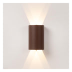 YORK - Wall spot / Wall light Indoor/Outdoor - LED - 4x1.2W 2700K - IP54 - Rust brown | Essential
