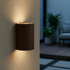 YORK - Wall spot / Wall light Indoor/Outdoor - LED - 4x1.2W 2700K - IP54 - Rust brown | Essential