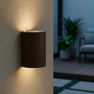 YORK - Wall spot / Wall light Indoor/Outdoor - LED - 4x1.2W 2700K - IP54 - Rust brown | Essential