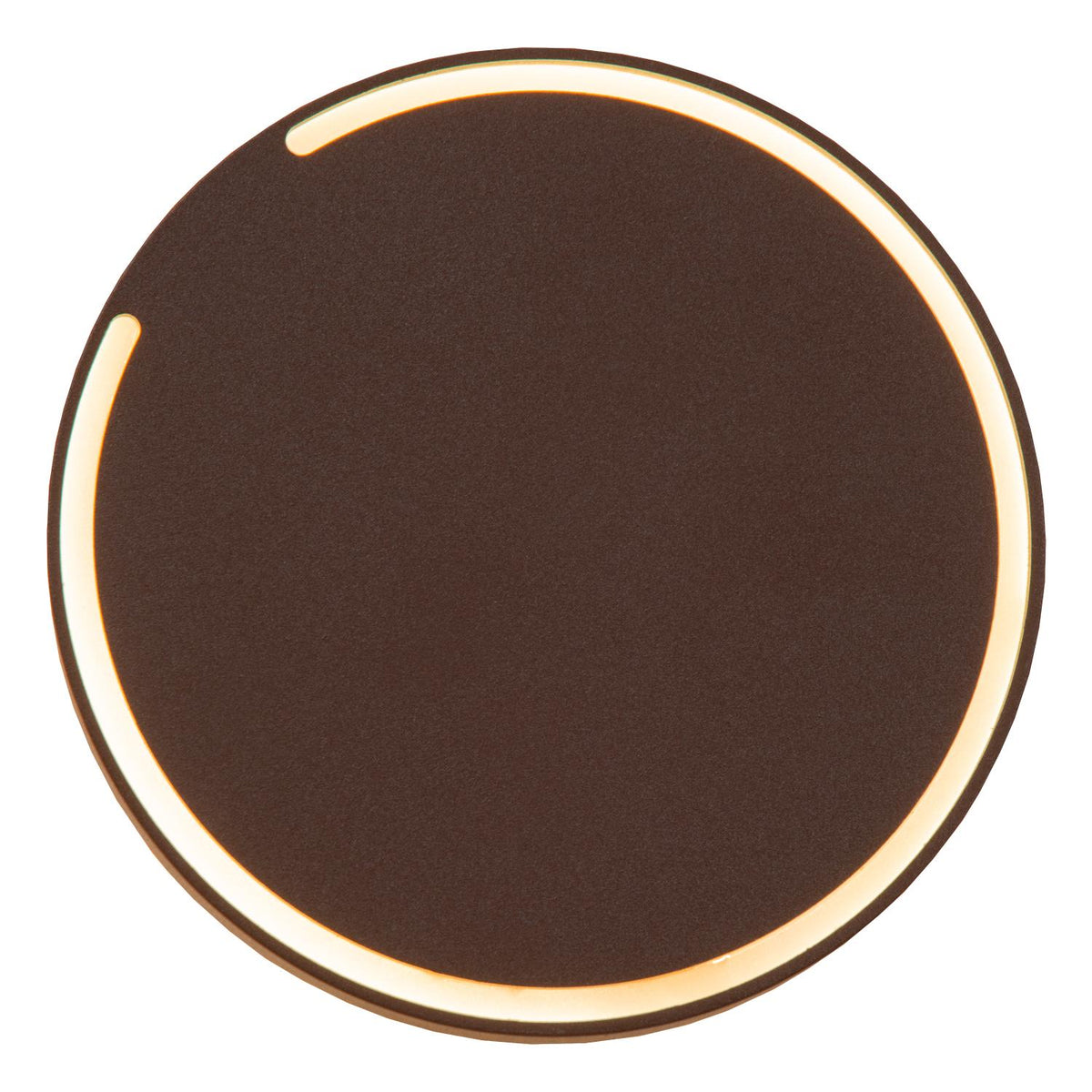 Lucide - FINISTER - Wandlamp Binnen/Buiten - Ø 13 cm - LED - 1x6W 2700K - Roest bruin - IP54