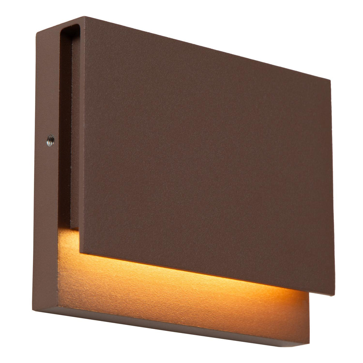 Lucide - LOMAR - Wandlamp Binnen/Buiten - LED - 1x6W 2700K - Roest bruin - IP54