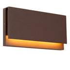 Lucide - LOMAR - Wandlamp Binnen/Buiten - LED - 1x10W 2700K - Roest bruin - IP54