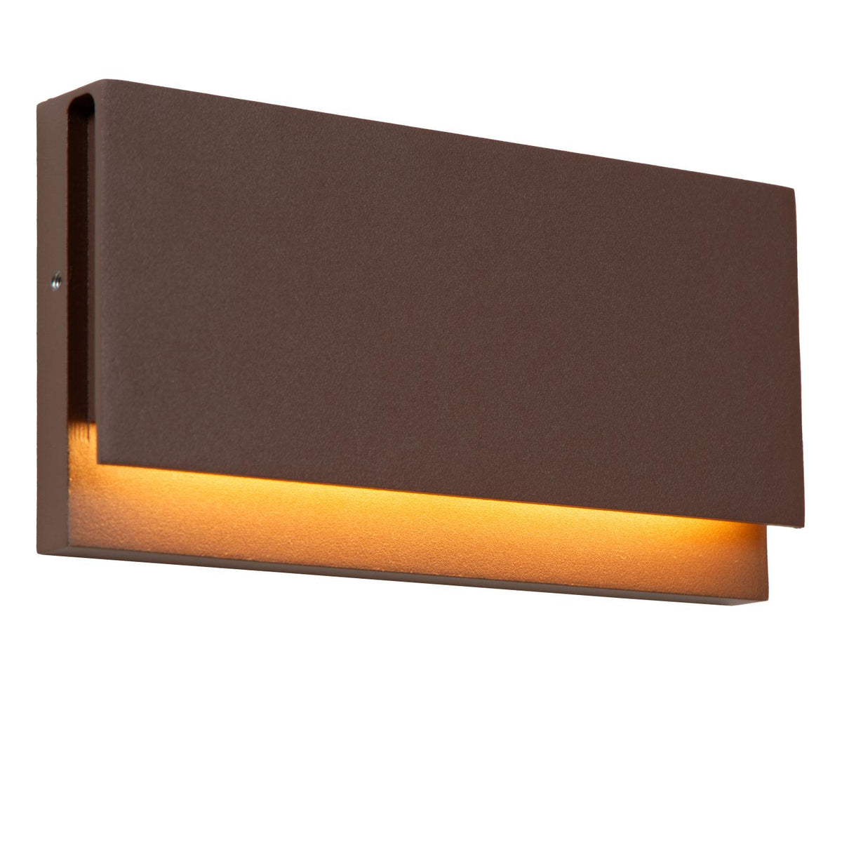 Lucide - LOMAR - Wandlamp Binnen/Buiten - LED - 1x10W 2700K - Roest bruin - IP54