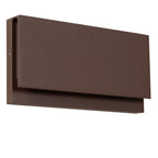 Lucide - LOMAR - Wandlamp Binnen/Buiten - LED - 1x10W 2700K - Roest bruin - IP54