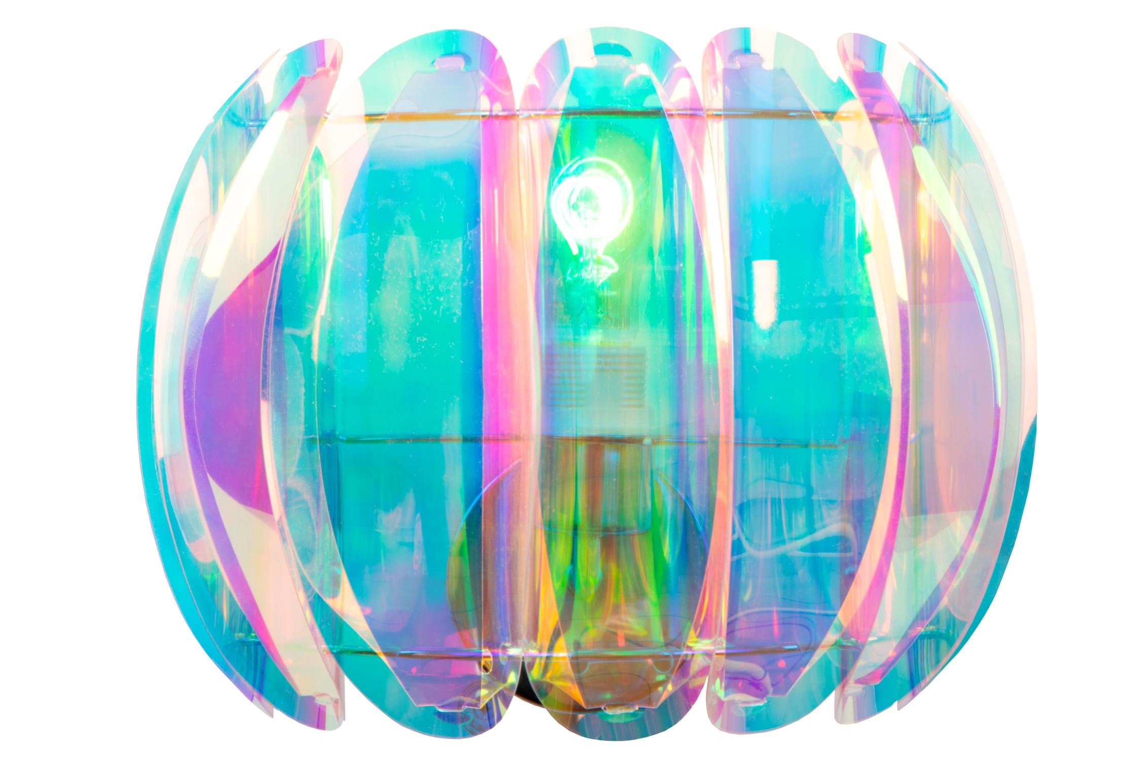 GLINSTAR - Wandlamp - 1xE27 - Multicolor