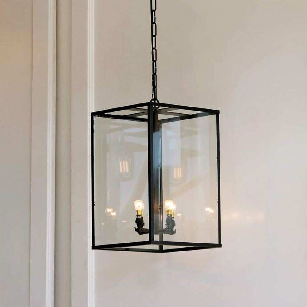 Suspension Vitrine Petite Lantern 4L, chrome