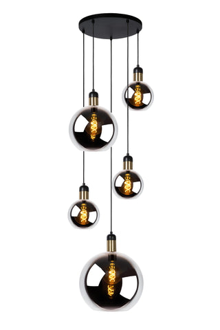 JULIUS - Suspension - 5xE27 - Fumé