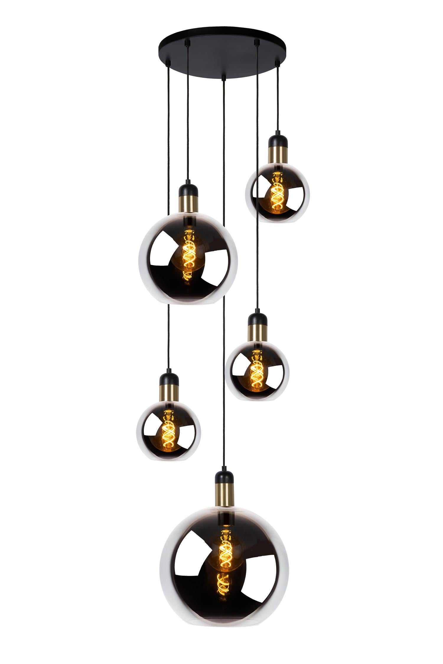JULIUS - Suspension - 5xE27 - Fumé
