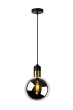 JULIUS - Hanglamp - Ø 20 cm - 1xE27 - Fumé