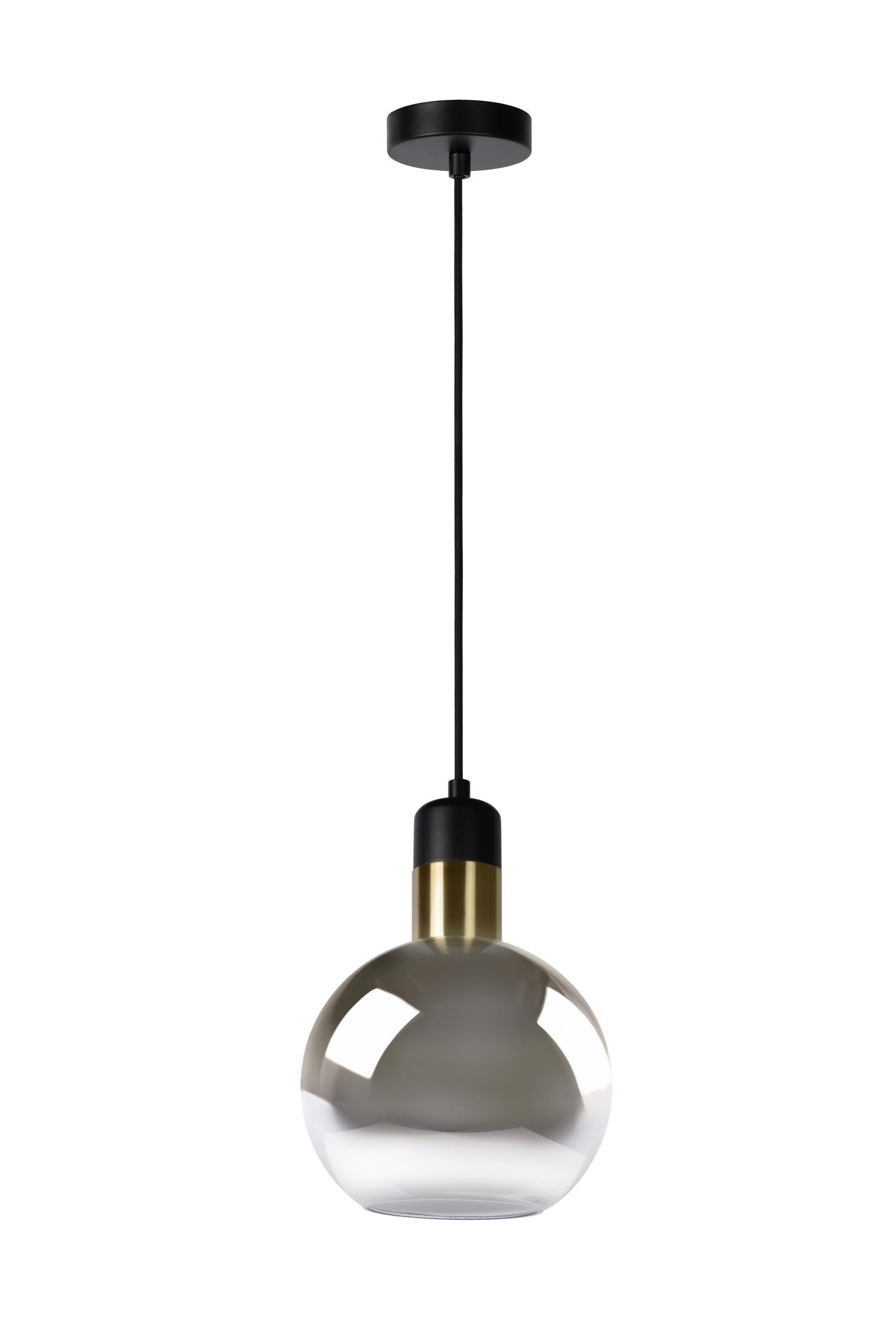 JULIUS - Hanglamp - Ø 20 cm - 1xE27 - Fumé