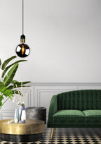 JULIUS - Hanglamp - Ø 20 cm - 1xE27 - Fumé