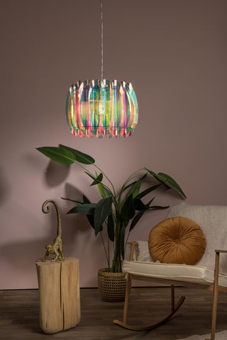 GLINSTAR - Suspension - Ø 40 cm - 1xE27 - Multicolore