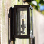 Wandlamp buiten Vitrine Petite Wall 1L, geborsteld nikkel