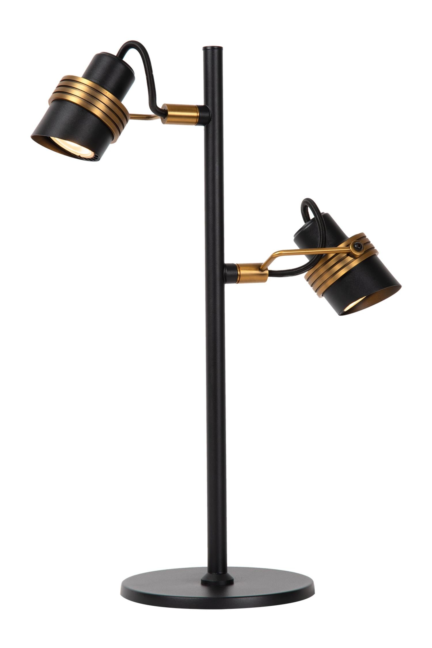 TUNDRAN - Lampe de table - 2xGU10 - Noir