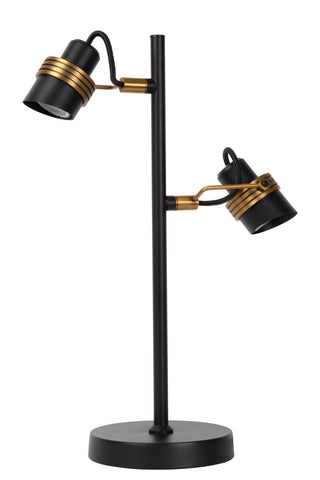 TUNDRAN - Lampe de table - 2xGU10 - Noir