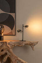 TUNDRAN - Lampe de table - 2xGU10 - Noir
