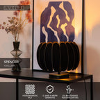 SPENCER - Table lamp - Ø 30 cm - 1xE27 - Black