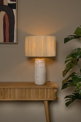 VISO - Lampe de table - Ø 36 cm - 1xE27 - Blanc