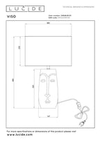 VISO - Lampe de table - Ø 36 cm - 1xE27 - Blanc