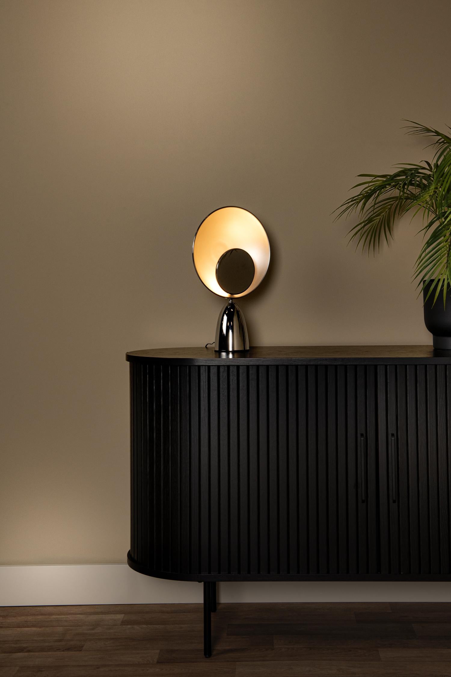 CASTAMAR - Tafellamp - Ø 25,5 cm - LED - 1x8W 2100K - Chroom