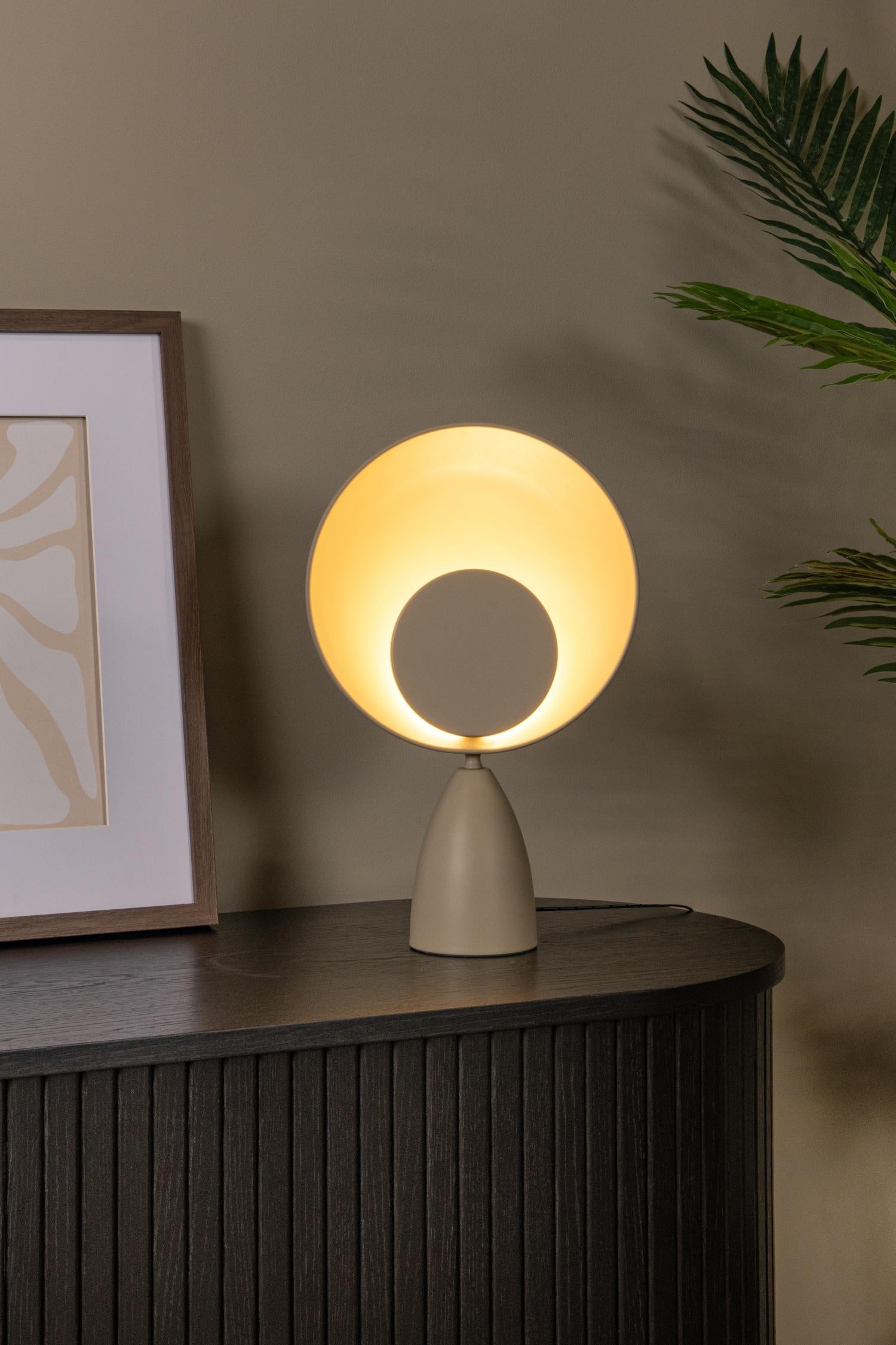 CASTAMAR - Lampe de table - Ø 25,5 cm - LED - 1x8W 2100K - Taupe