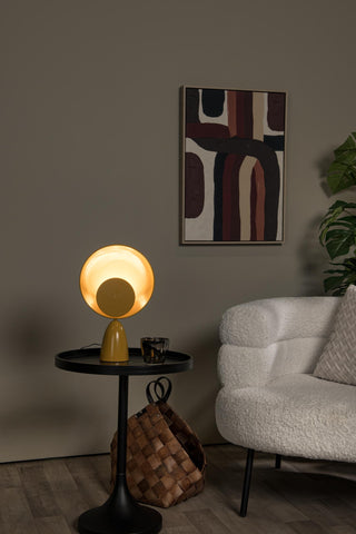 CASTAMAR - Tafellamp - Ø 25,5 cm - LED - 1x8W 2100K - Okergeel