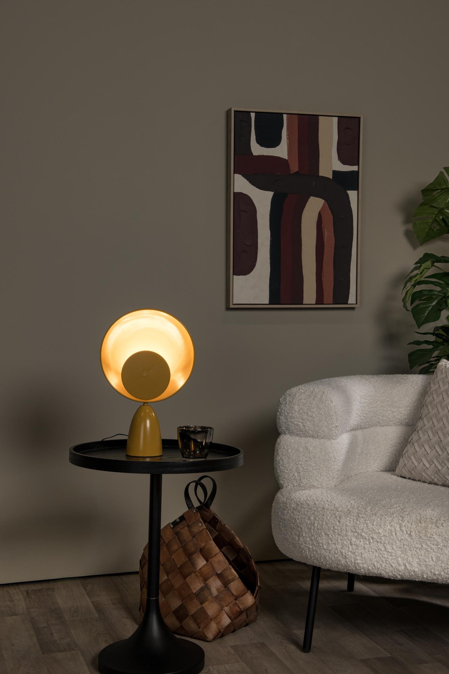 CASTAMAR - Tafellamp - Ø 25,5 cm - LED - 1x8W 2100K - Okergeel