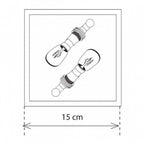 Plafonnier Vitrine Petite Ceiling 2L, chrome
