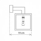 Applique d'extérieur Vitrine Petite Wall Lantern 1L, chrome