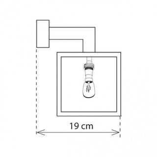 Applique d'extérieur Vitrine Petite Wall Lantern 1L, chrome