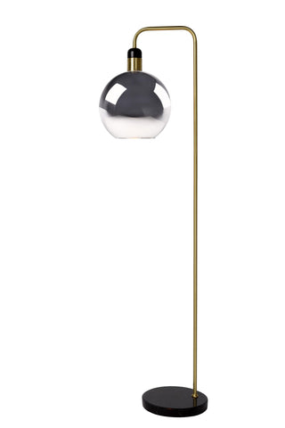 JULIUS - Vloerlamp - Ø 28 cm - 1xE27 - Fumé