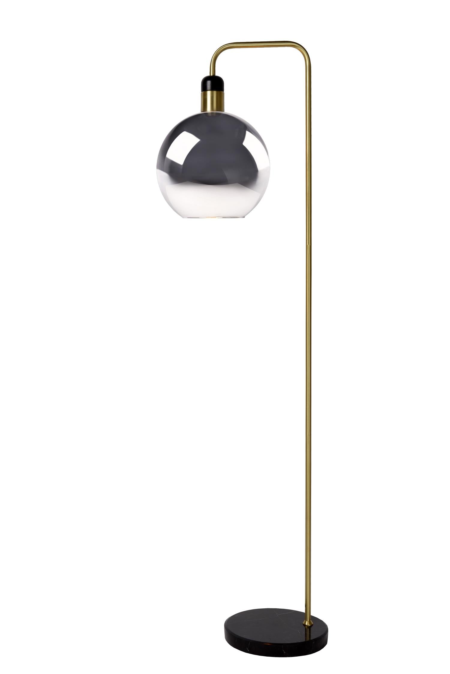 JULIUS - Vloerlamp - Ø 28 cm - 1xE27 - Fumé