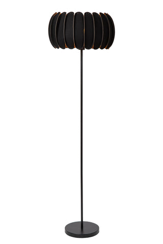 SPENCER - Vloerlamp - Ø 40 cm - 1xE27 - Zwart