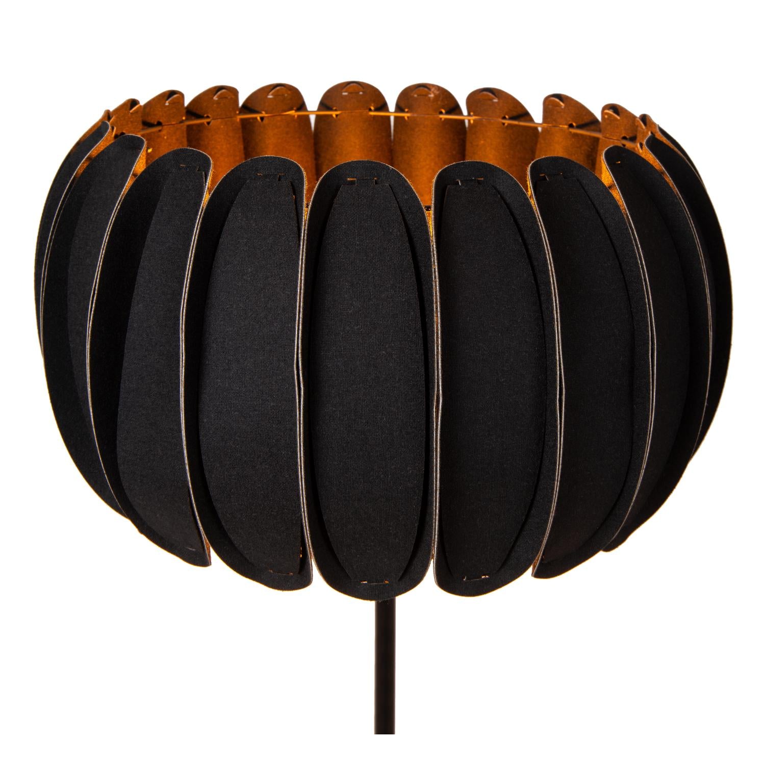SPENCER - Vloerlamp - Ø 40 cm - 1xE27 - Zwart