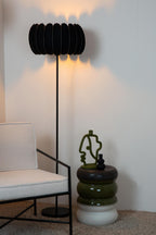 SPENCER - Vloerlamp - Ø 40 cm - 1xE27 - Zwart