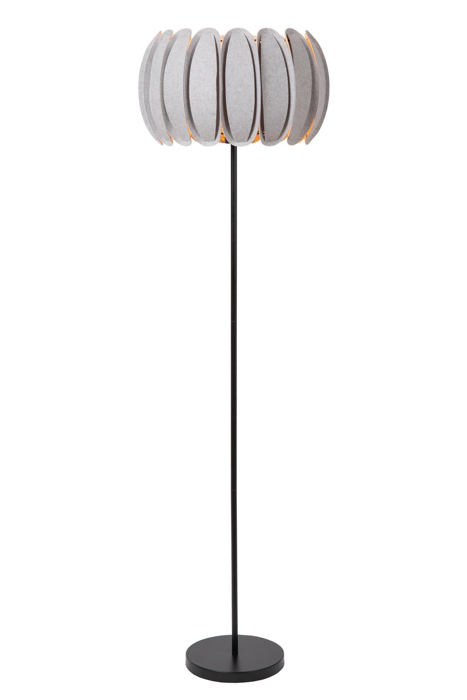 SPENCER - Vloerlamp - Ø 40 cm - 1xE27 - Grijs