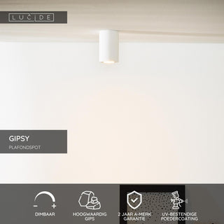 GIPSY - Spot plafonnier - Ø 7 cm - 1xGU10 - Blanc